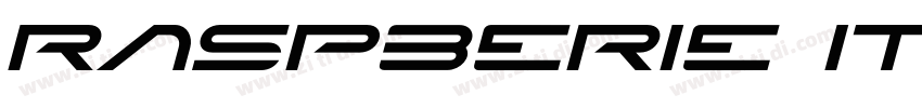 Raspberie Italic字体转换